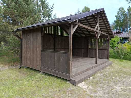 Cenador de jardín 4x5m — Práctico, duradero y perfecto para refugio al aire libre