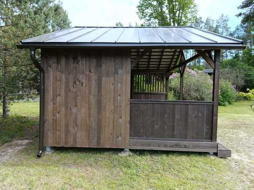 Cenador de jardín 4x5m — Práctico, duradero y perfecto para refugio al aire libre