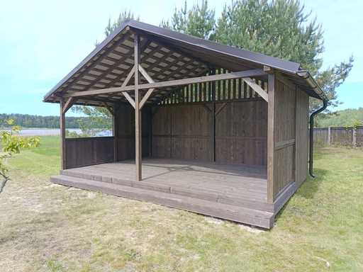 Cenador de jardín 4x5m — Práctico, duradero y perfecto para refugio al aire libre - garden gazebo pergola