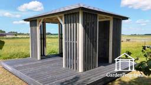 Gazebo de madera 3x4 m