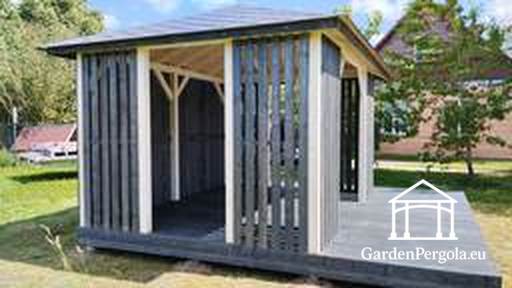 Gazebo de madera 3x4 m