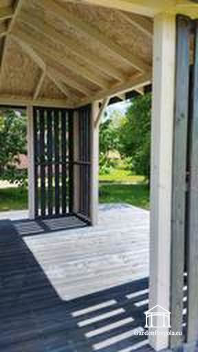 Gazebo de madera 3x4 m