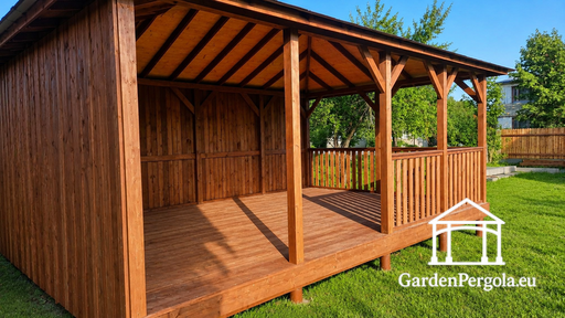 Gazebo de Jardín de Madera 4x6 m
