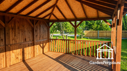 Gazebo de Jardín de Madera 4x6 m
