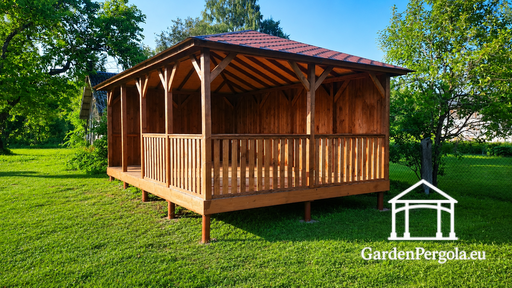 Gazebo de Jardín de Madera 4x6 m
