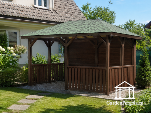 3 × 4 m Gazebo de Madera DIY Sin Suelo – ¿Qué Necesitas?